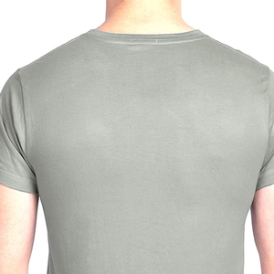 Camiseta de Manga Corta para Hombre, Cuello Redondo, Color Gris, con Estampado de Panda, Tejido Jersey Informal, 100% Algodón, Corte Regular, Logotipo Frontal - Product Image 6