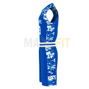 Uniforme d'équipe de basket-ball personnalisé pour hommes, Design Unique, ensemble d'uniforme de basket-ball par MAXFIT entreprises - Product Image 6