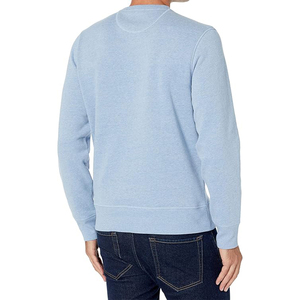 Sweat-shirts en coton à manches longues surdimensionnés pour hommes Pull à col rond uni Sweat-shirt unisexe Logo personnalisé - Product Image 2