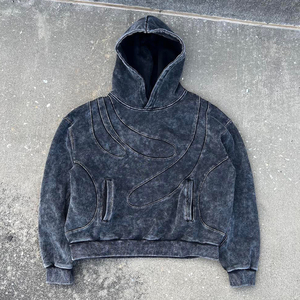Sweat à capuche épais en coton personnalisé hoddie en polyester hommes hiver sweats à capuche en polaire lourde logo unisexe graphique 3D sweat à capuche imprimé bouffant - Product Image 6