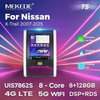 MEKEDE-Sistema de audio con radio para coche, reproductor con Android, wifi, 4G, soporte DVR, DSP, TMPS, para Nissan X-Trail 2007-2015