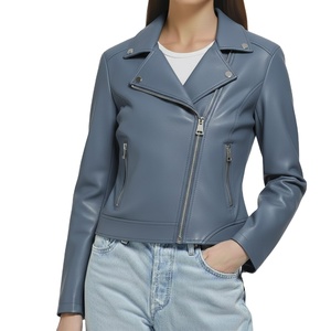 Chaqueta de Moda para Mujer, Chaqueta de Cuero Genuino Real, Hecha a Medida, Ajuste Premium de Lujo, Alta Calidad, Ecológica, con Cremallera - Product Image 2