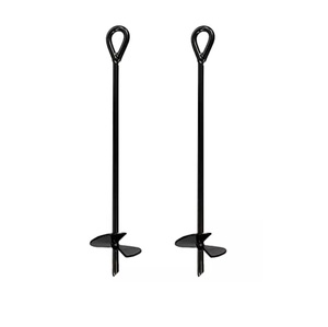 ใหม่สีดำเคลือบโลหะ Augur Anchor Earth Anchor สำหรับการถือครองเรือรูปแบบใหม่ล่าสุดยึดโลหะในรูปลักษณ์ใหม่ออกั - Product Image 3