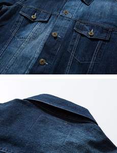 Vestes en jean d'hiver pour hommes les plus vendues, qualité supérieure avec coupe parfaite, col montant, style tendance et très apprécié - Product Image 5