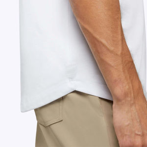 Polo unisexe à ourlet incurvé en polycoton durable, motif uni élégant pour tous les âges, broderie de logo personnalisée - Product Image 5