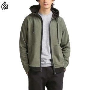 เสื้อมีฮู้ดแบบซิปหนาผ้าฟลีซหนาผ้าฝ้ายน้ำหนักเบามี100% ออกแบบโลโก้ได้ตามต้องการ - Product Image 1