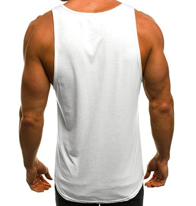New Arrival Custom Men Tank <b>Top</b> Knitted Breathable High Street Style Polyester/Cotton <b>Low</b> MOQ for Online Sale - Product Image 4