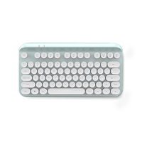 Teclado Inalámbrico Retro de Alta Calidad, Mini Teclado Inalámbrico 2.4G para el Hogar y la Oficina, Tipo Escritura, Ergonómico, Resistente al Agua, Ultra Delgado