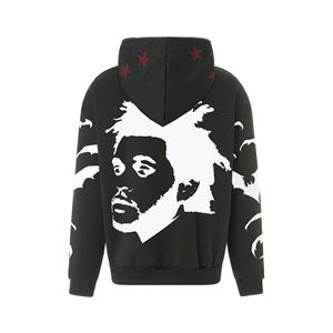 Top à la mode femmes personnalisé graphique imprimé avec strass coupe régulière fermeture éclair couverture complète coton polaire femmes fermeture éclair sweats à capuche - Product Image 2