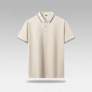 2025 été nouveau coton à manches courtes pour hommes pour polo couleur unie avec Logo personnalisé broderie ODM approvisionnement polos - Product Image 4