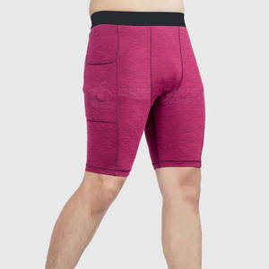 Fabricante de pantalones cortos de compresión de algodón personalizados profesionales, estilo informal, patrón sólido, cintura media, Etiqueta Privada, precios a granel - Product Image 5