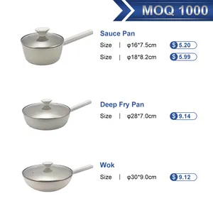 Double Ji Custom Logo 23pcs Cooking Pots Set Milk Bucket Kitchen Pots Nonstick Cookware Sets
