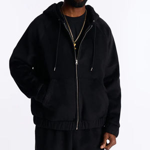 Drop Shoulder <b>Hoodie</b> Unisex Zipper-Up <b>Hoodie</b> with Rhinestone High Quality DTF Printing Custom Manufacturing Oversized <b>Hoodie</b> - Product Image 1