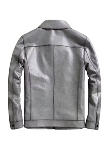Chaqueta de Cuero Genuino de Vaca para Hombre, Modelo 2026, Ecológica, Transpirable, Resistente al Viento, para Invierno y Actividades al Aire Libre, Personalizable - Product Image 3