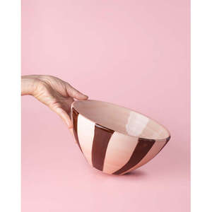 21cm 1.5L gốm Bát salad thiết kế mới lạ đồ đá bát mì đặt cho nhà bếp sô cô la màu Carton Đóng Gói - Product Image 3