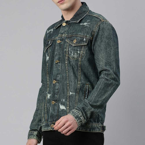 Veste en jean personnalisée confortable pour hommes, vêtements décontractés en jean, veste d'automne, veste en jean à boutons, veste oversize, meilleure veste en jean - Product Image 2