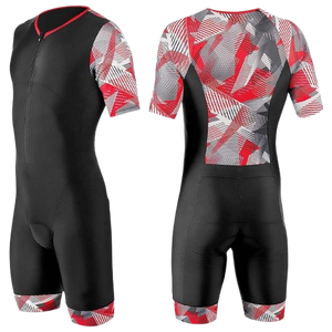 Traje de Neopreno Unisex Personalizado para Triatlón con Mangas Cortas, Material Transpirable, Logotipo Frontal Impreso y Cremallera en el Pecho - Product Image 4