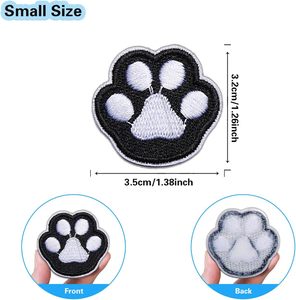 14PCS dễ thương <span class=keywords><strong>Paw</strong></span> in các bản vá lỗi cho quần áo sắt trên/may trên thêu đính các bản vá lỗi - Product Image 4