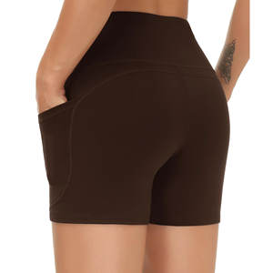 Leggings y Shorts Deportivos de Yoga para Mujer, con Logotipo Personalizado, Sin Costuras, Cintura Elástica, Transpirables, Cómodos, para Correr, Ropa Deportiva Informal - Product Image 4