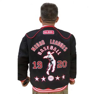 Venta al por mayor de alta calidad de los hombres Letterman chaqueta de bombardero negro Varsity chaqueta de béisbol mangas de cuero de talla grande de la Universidad de invierno - Product Image 3