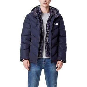 Veste matelassée pour hommes la plus vendue avec service OEM la plus vendue Veste matelassée à col montant et à bulles directe d'usine - Product Image 3