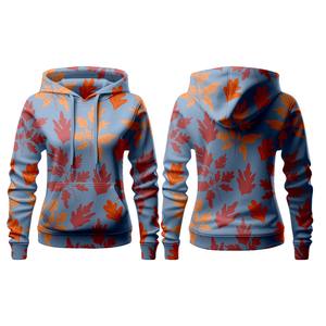 2025 dernière conception femmes sweats à capuche Sublimation pull imprimé sweat goutte épaule grande taille poche hiver automne court - Product Image 1