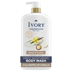 Gel de Ducha Hidratante Profundo Ivory, con Notas de Vainilla, 798 ml, Hidratación Nutritiva 24h, Sin Colorantes, Perfumes Intensos ni Parabenos - Product Image 1