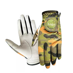 Envío Directo OEM logotipo personalizado Color Golf guante suave dedo completo cuero de alta calidad mano izquierda derecha GUANTES DE Golf piel de oveja - Product Image 1