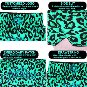 Conception personnalisée OEM Sublimation satin imprimé et broderie Kick Boxing Muay Thai Shorts MMA entraînement vêtements de combat vêtements d'arts martiaux - Product Image 6