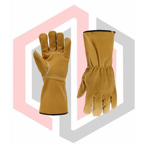 Gants de soudage en cuir de vachette résistants à la déchirure, anti-coupure, antistatiques, résistants au feu, robustes et durables, 11 oz, vente en gros - Product Image 4
