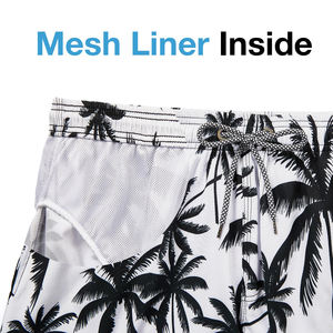 กางเกงชายหาดผู้ชายทันสมัย ผ้าโพลีเอสเตอร์ผสม นุ่ม ระบายอากาศ น้ำหนักเบา เหมาะสำหรับใส่เที่ยวทะเลช่วงวันหยุดฤดูร้อน ลายเรียบ - Product Image 4