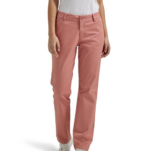 Pantalon chino premium pour femmes, nouveau style élégant, coupe slim, haute qualité, logo personnalisé imprimé, taille mi-haute, style droit, pantalon chino pour femmes - Product Image 1