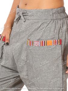 Tolva para mujer, logotipo tejido clásico, cordón, Harem recto, holgado, transpirable, plano, lona lavada, cómoda tolva de Yoga para invierno - Product Image 6