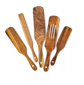 Wood Sourdough <b>Spurtle</b> Bread Spatula Tool Top Kitchen Cooking Wooden Sourdough Starter Dough <b>Spurtle</b> - Product Image 2