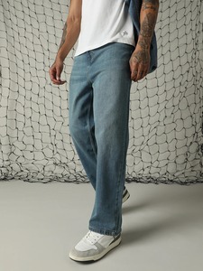 Jeans en jean baggy à la demande pour hommes pour un usage décontracté quotidien pantalons de style de rue amples et confortables d'Inde - Product Image 2