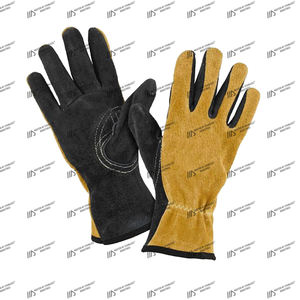 Gants de protection des mains Gants de contrôle de la faune Gants de chasse faits main en cuir de vachette naturel Equipement forestier - Product Image 3