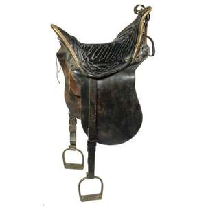 อานม้าขี่ม้าขนาดใหญ่แบบพรีเมียม ทำจากหนังแท้ พร้อมโครงไม้ธรรมชาติ ฮาร์ดแวร์ SUS304 สำหรับการแข่งม้าและการโชว์ - Product Image 3