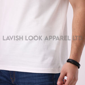 เสื้อยืดคอกลมผู้ชาย ผ้าฝ้าย 100% ทรงปกติ ขายดี ระบายอากาศได้ดี ป้องกันรอยยับ ใส่สบายในฤดูร้อน มีโลโก้ด้านหน้า - Product Image 5