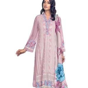 ชุดผ้าจอร์เจียเจ็ตแบบปักลำดับใหม่ล่าสุดออกแบบโดย Fab Zone - Product Image 1