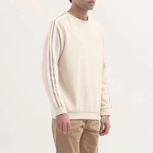 Sweat-shirt à col rond pour homme, logo personnalisé, automne, coton mélangé de haute qualité, respirant, écologique, coupe ample, streetwear - Product Image 2