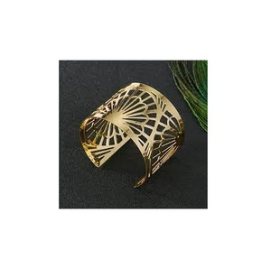 สร้อยข้อมือทองเหลืองสีทองดีไซน์ล่าสุด - Product Image 2