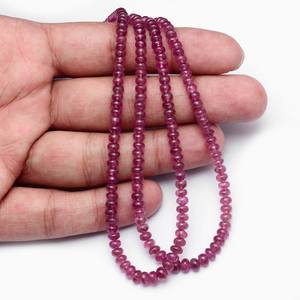 Cuentas Redondas Lisas de Turmalina Rosa AAA+ de 4mm-5mm, Turmalina Rubelita Natural, Piedras Preciosas Sueltas para la Fabricación de Joyas - Product Image 4