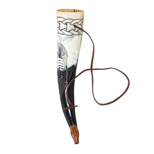 Authentic handmade trâu âm thanh sừng Chất lượng cao tự nhiên cụ cho thổi âm nhạc hải lý phong cách thủ công đánh bóng - Product Image 1