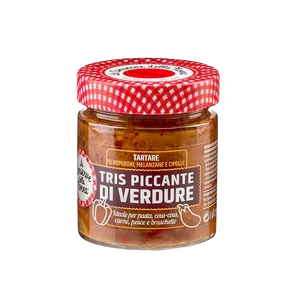 Salsa Picante de Tres Vegetales de Nonna, 200g X 6 Unidades, Envasada para Conservar el Sabor y Disfrutar de una Experiencia Culinaria Deliciosa - Product Image 1