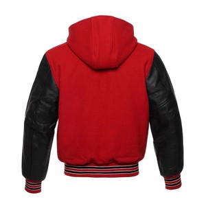 Veste universitaire à manches en cuir gris, veste de baseball faite à la main, veste bombardier Letterman pour hommes - Product Image 6
