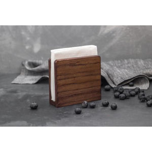 Porte-serviettes en bois décoratif pour la maison Design classique porte-serviettes en bois foncé créatif organisateur de mouchoirs pour l'approvisionnement en hôtel en vente - Product Image 1