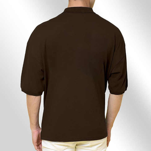 Polo homme de couleur unie pour adulte grande taille polo homme respirant été polos - Product Image 3