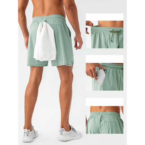 Latest Custom Gym Running <b>Shorts</b> With <b>Towel</b> Holder Workout Sports Quick Dry Breathable Lightweight <b>Men's</b> <b>Shorts</b> - Product Image 3