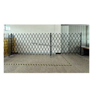 Heavy-Duty Expandable Metal Security Gate - Portable Retractable Scissor <strong>Barrier</strong> on Wheels China Manufacturer for Access Control - Product Image 5