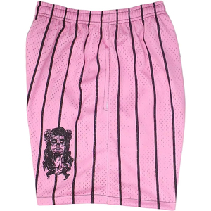 Pantalones cortos de malla de poliéster 100% personalizados, bolsillos, 5,5 pulgadas, entrepierna, peso pesado, doble capa, sublimación, sólido, secado rápido, transpirable, alto - Product Image 4